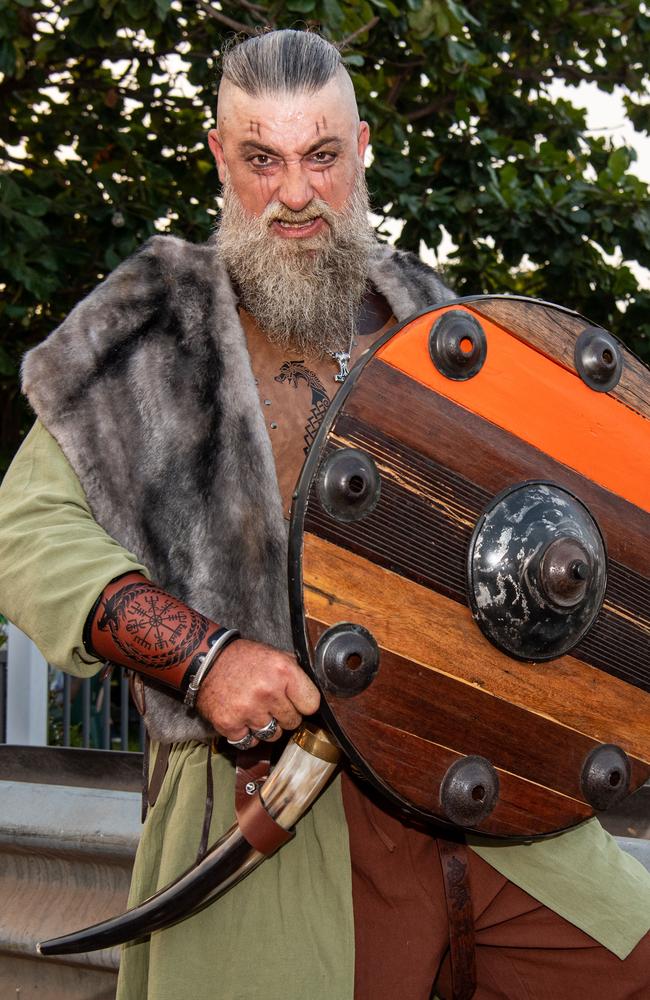 Chris Hawke at the 2024 Dinah Beach Viking Funeral. Picture: Pema Tamang Pakhrin