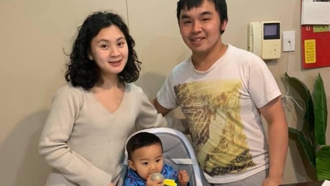 Lyn Kim Do, 21, and her husband Hoang Thanh Le, 28 pictured with baby Hoang Vinh Le.