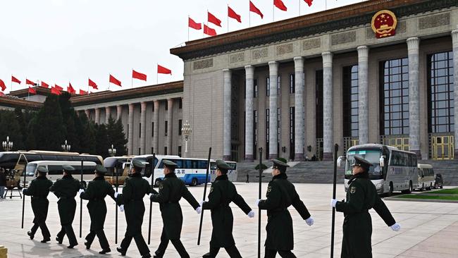 China’s biggest annual political gathering began on Tuesday. Picture: AFP