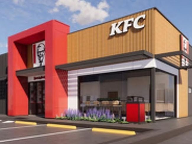 kfc, hungry jacks retail development artwork