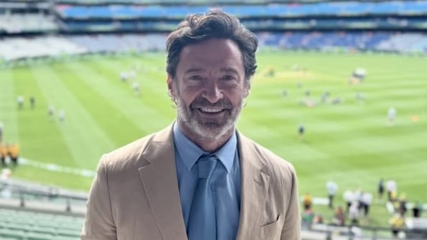 Hugh Jackman at the MCG on the opening day of the Boxing Day Test. Picture: Instagram