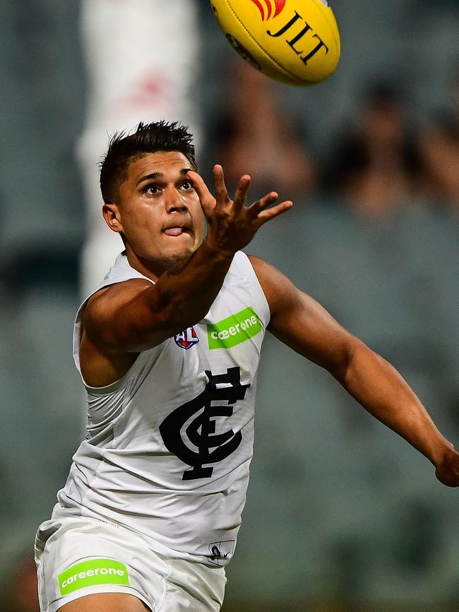 After being drafted by GWS in 2014, Jarrod Pickett was traded to the Blues last year. Picture: Getty Images