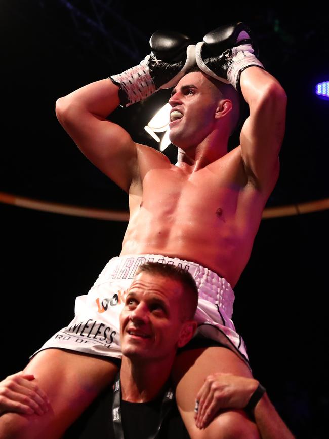 Isaac Hardman celebrates another win. Photo by Chris Hyde/Getty Images