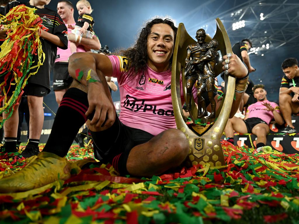 Jarome Luai reached the peak of the NRL mountain four times in Panthers colours. Picture: NRL Photos