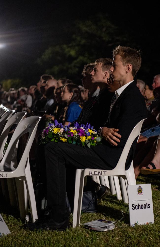 109 years after the Gallipoli landings, Territorians gather in Darwin City to reflect on Anzac Day. Picture: Pema Tamang Pakhrin