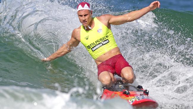 Matt Bevilacqua pictured competing at the 2021 Australian Surf Life Saving Titles. Photo: Supplied.