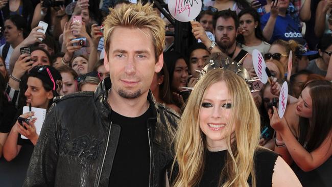 With ex-husband Chad Kroeger. (Pic: Jag Gundu/Getty Images)