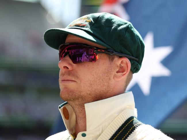 MELBOURNE, AUSTRALIA - DECEMBER 28: Steve Smith of Australia looks on during day three of the Men's Fourth Test Match in the series between Australia and India at Melbourne Cricket Ground on December 28, 2024 in Melbourne, Australia. (Photo by Robert Cianflone/Getty Images)