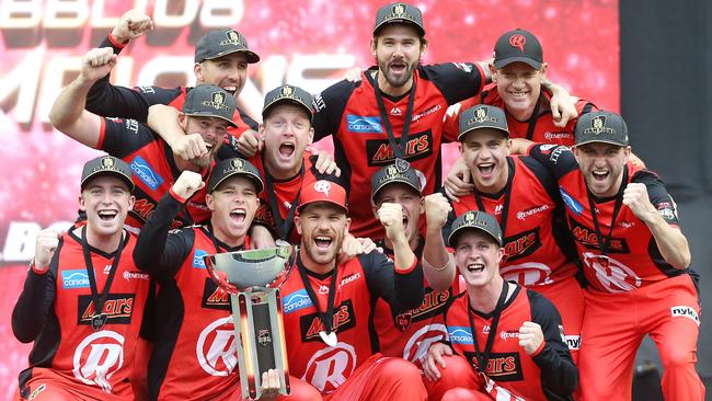 Melbourne Renegades celebrate winning the 2019 final. Picture: Michael Klein