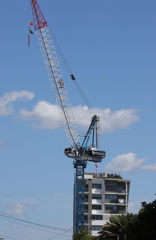 “There are only so many cranes in Australia”: Cranes are being booked out in big numbers. Picture Glenn Hampson