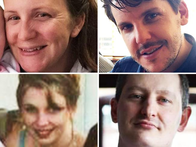 Dreamworld victims Kate Goodchild Luke Dorsett Roozi Araghi and Cindy Low. Picture: Supplied.