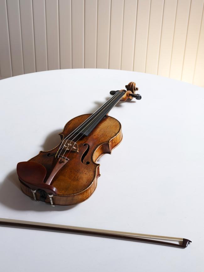 Tognetti plays a $5 million 1741 Giuseppe Guarneri del Jesu violin. Picture: Tom Ferguson