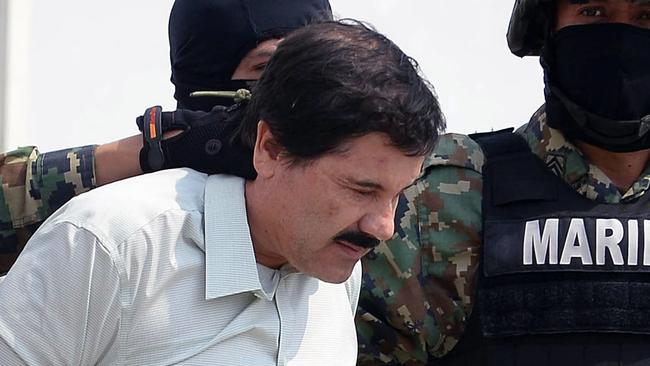 "El Chapo" Guzman wants more time outdoors, but there’s fears it could be part of another escape plot. Picture: AFP