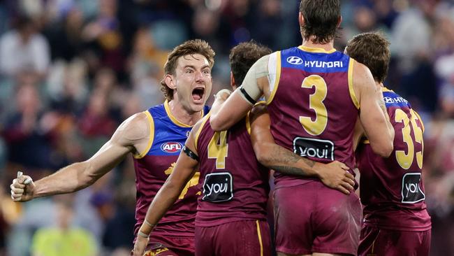 Brisbane is ticking all the key metrics of a premiership contender with a month to go until finals. Picture: Russell Freeman/AFL Photos via Getty Images