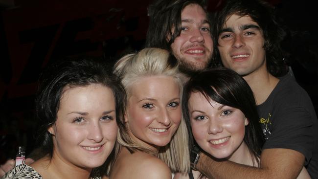 Five friends shared a night out at Cruze in July, 2010. Picture: Tanya Fry