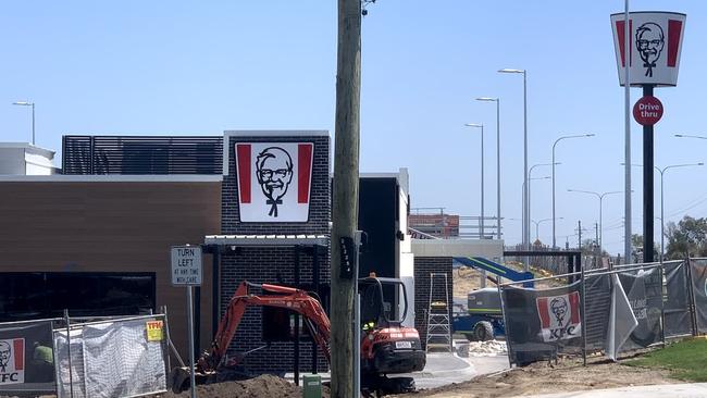 The KFC site at Bethania which is due to open on Saturday.