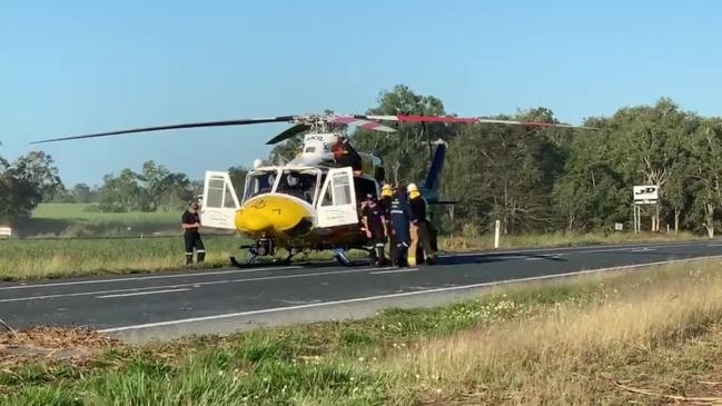 Three-car crash on Bruce Highway at Pindi Pindi, halfway between Mackay and Proserpine