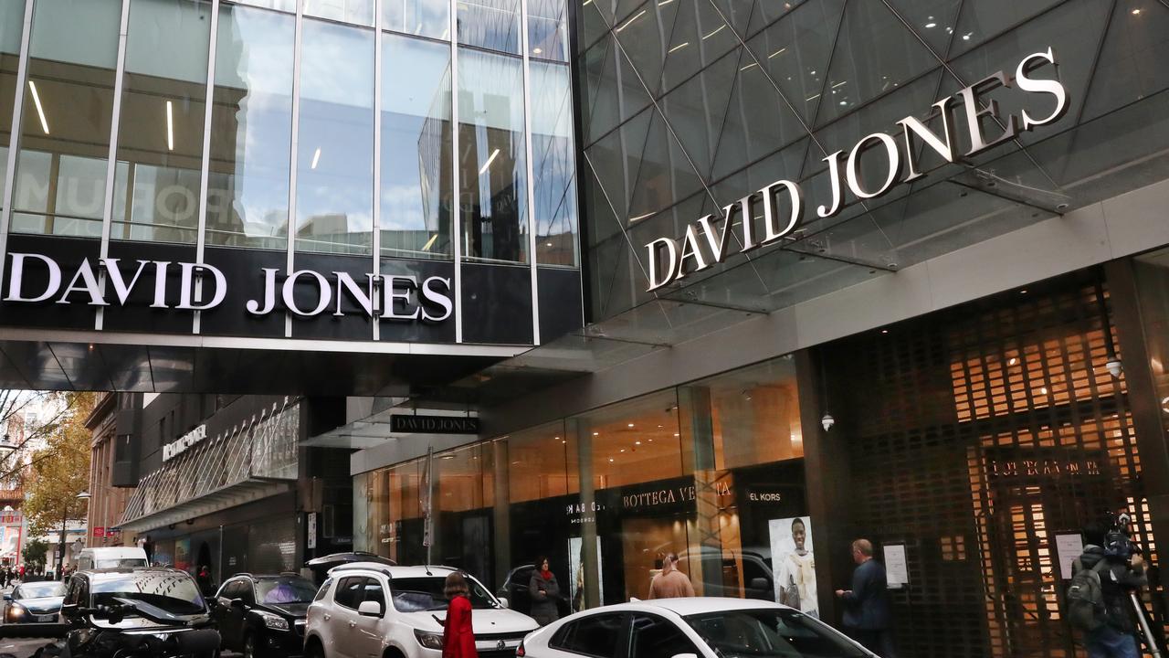 David Jones in Emporium Melbourne, where an innocent employee was stabbed by a Lachlan Willis as he tried to steal a handbag. Picture: NCA NewsWire / David Crosling