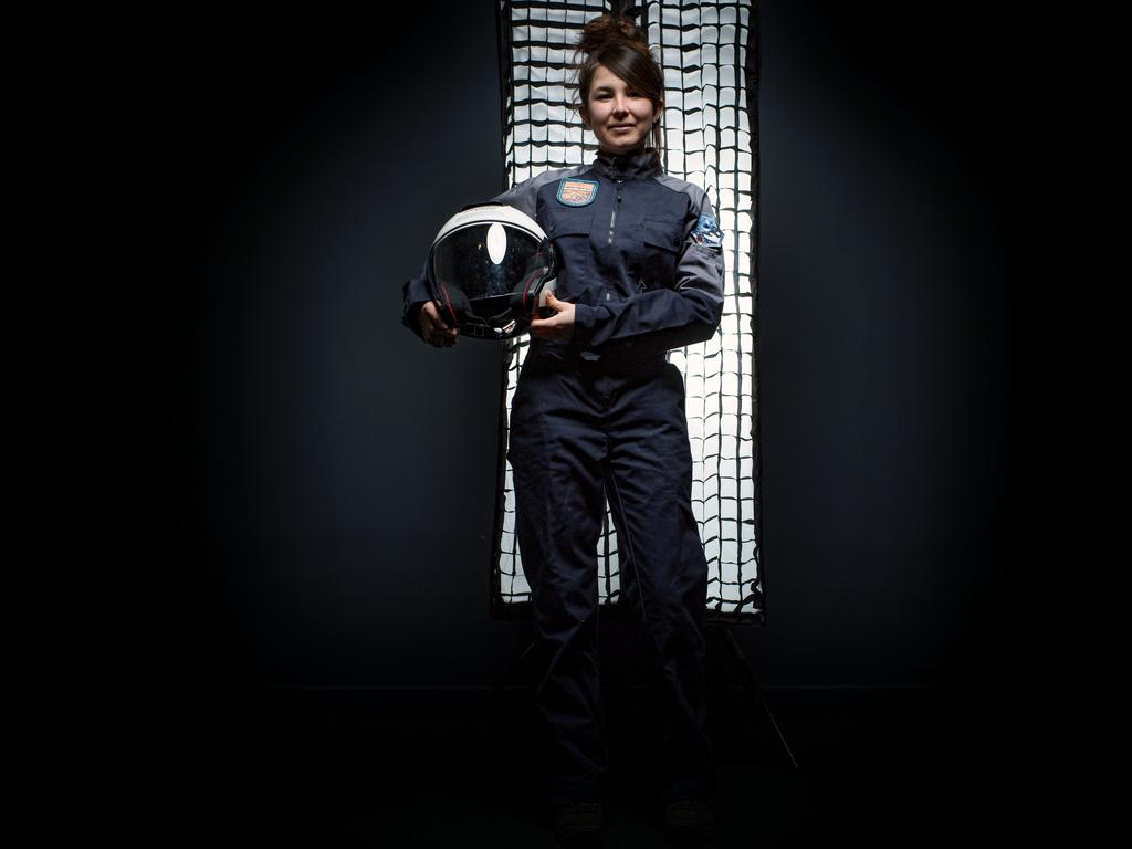 Victoria Da-Poian, 22, student at the French Superior Institute of aeronautics and Space, on February 10 2018. Picture: AFP