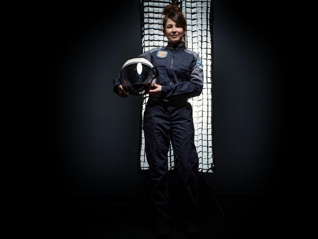 Victoria Da-Poian, 22, student at the French Superior Institute of aeronautics and Space, on February 10 2018. Picture: AFP