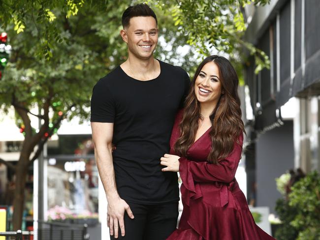 Tom Cole and Mariah Rota outside their Double Bay hair salon in 2018. Picture: John Appleyard