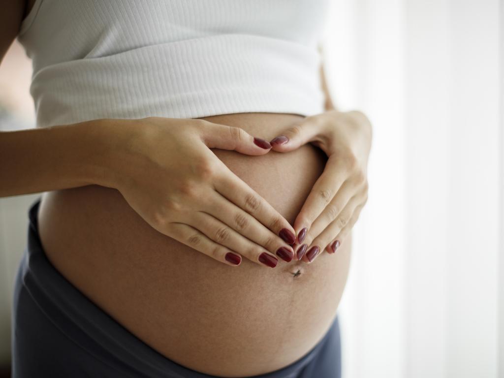 The mum snapped pregnancy photos at home. Picture: iStock