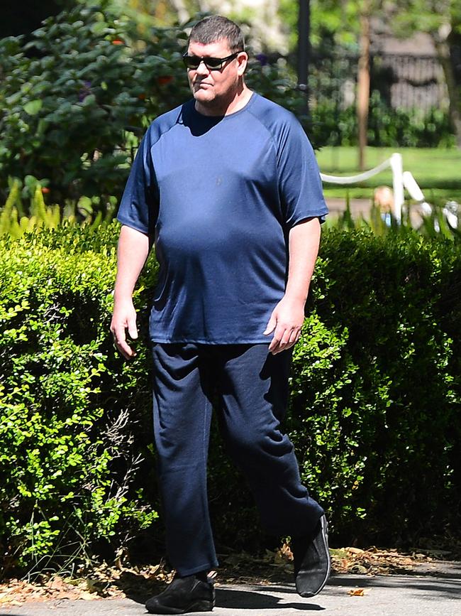 James Packer in Los Angeles on Wednesday. Picture: Diimex