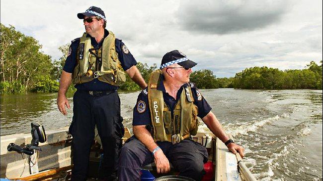 Darwin water police Senior Constable Michael Wyatt and Senior Constable Eric Edgecombe