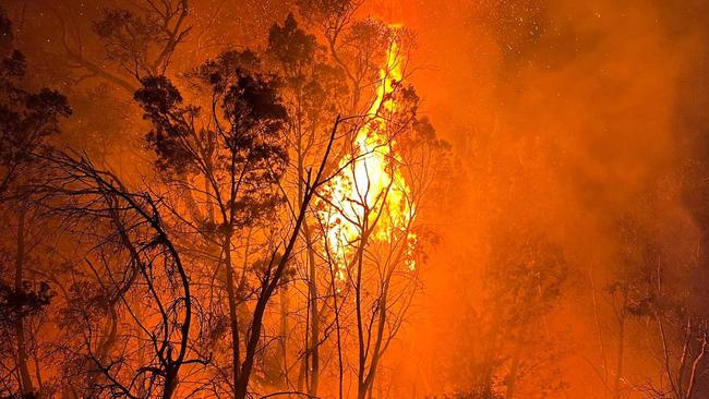 Fire bans are in place for several parts of QLD. Gilston/Advancetown Rural Fire Brigade at Moonie