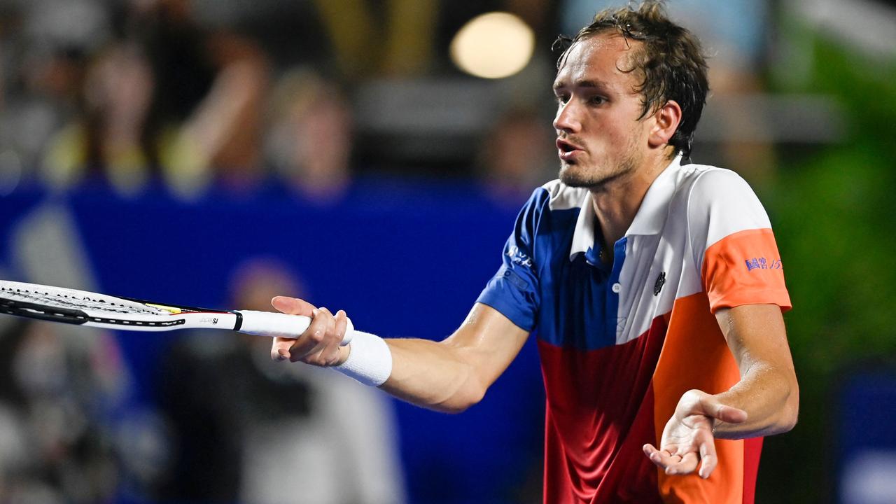Daniil Medvedev and his Russian compatriots face the possibility of further sanctions.(Photo by PEDRO PARDO / AFP)