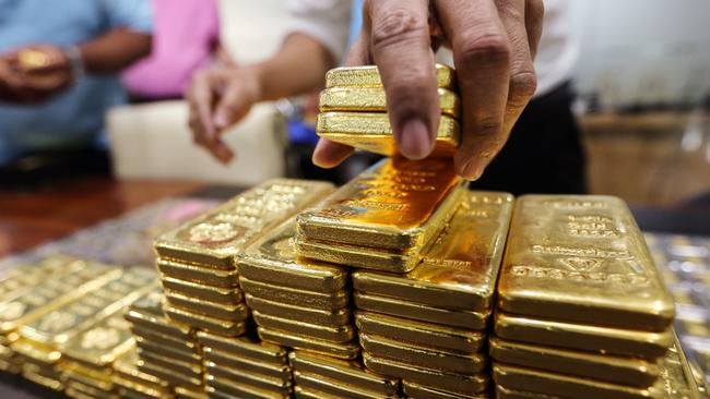 A lot of investors are looking at gold and they realise that holding gold bullion directly, with all its associated costs, is an expensive business. Picture: Bloomberg