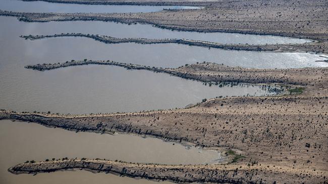 Rainwaters moving through western Queensland’s Channel Country. Picture: Kerry Trapnell / Pew Trusts