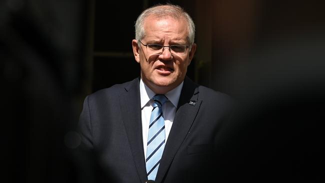 Prime Minister Scott Morrison has been described as a man whose actions conflict with his faith. Picture: NCA NewsWire / Flavio Brancaleone