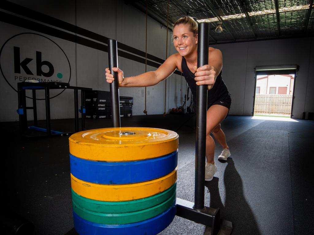 AFLW star Katie Brennan owns KB Performance. Picture: Jay Town