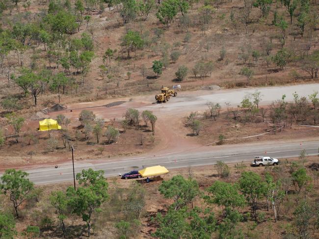 The scene where Ray Niceforo’s body was found. Picture: NT Police/Mandatory Murder by Steven Schubert