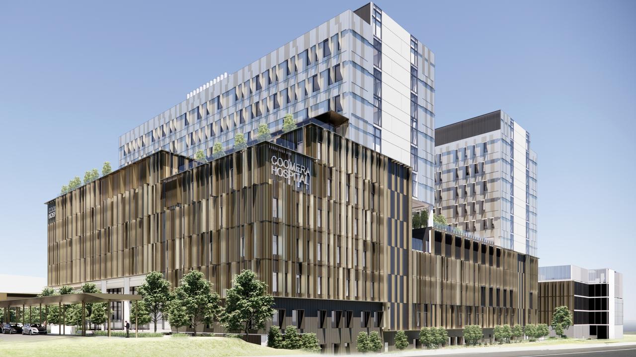 Artist impression of the new Coomera Public Hospital: Picture: Supplied by Queensland state government.