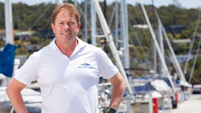 Sydney to Hobart sailor Troy Grafton at Bellerive Yacht Club.Picture: Linda Higginson