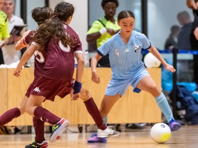 Action from the Futsal National Championship in Melbourne.