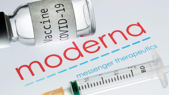 Markets were buoyed by news Moderna’s COVID-19 vaccine is 94 per cent effective. Picture: AFP