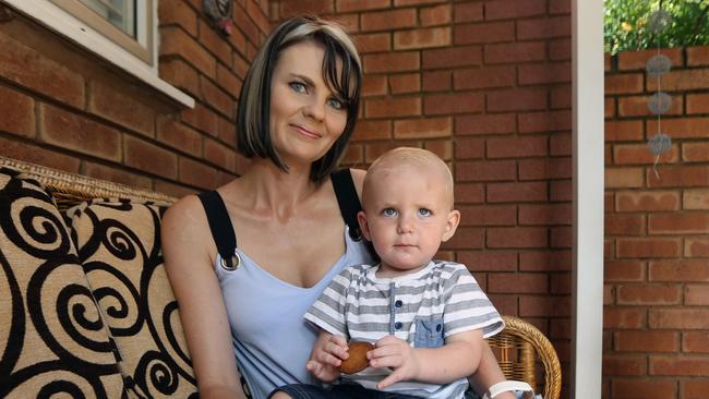 Mariandra Heunis with AJ, who was born just days after his father was murdered in front of his family on their chicken farm in Pretoria. (Pic: Gary Ramage)