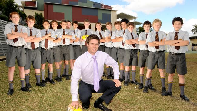 Padua’s Jordan Frewing in 2010 – sixth along, left to right. Coach was Dallas Moffat.