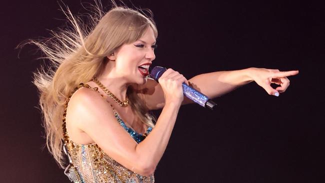 Taylor Swift performs during The Eras Tour. Picture: Allen J. Schaben/Los Angeles Times via Getty Images