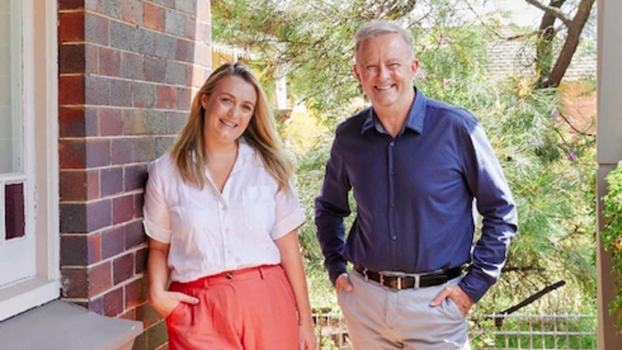 Mr Albanese and his, partner of two years Jodie Haydon. Picture: Alana Landsberry/Are Media via NCA NewsWire