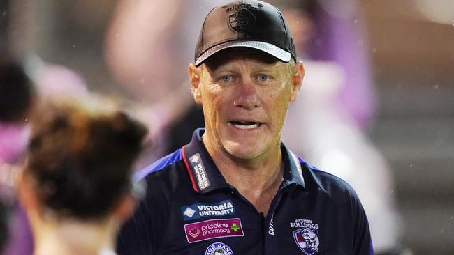 Nathan Burke played for the Saints, but now coaches the Western Bulldogs. Picture: AAP