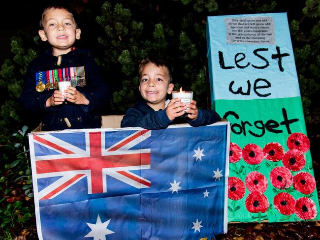 Lighting up the dawn at Greenwith: Lucas &amp; Jacob Johnson. Picture: Kelly Johnson