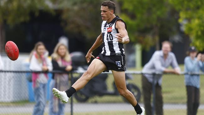 Ash Johnson shows off his talent during a VFL match against the Geelong Cats at AIA Centre last month. Picture: Getty Images