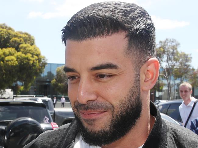 MELBOURNE, AUSTRALIA- NewsWire Photos DECEMBER 11, 2024: Adrian Portelli accused of a hooning incident in 2020, leaves the Sunshine Magistrate Court in Victoria. Picture:  NewsWire/ David Crosling