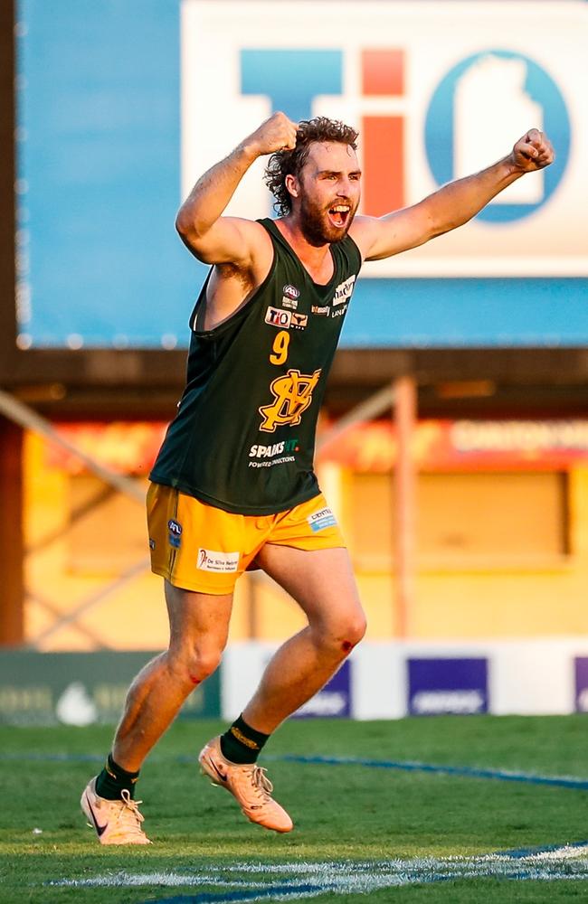 St Mary's captain Dylan Landt has had a stellar start to the 2023-24 NTFL season. Picture: Celina Whan / AFLNT Media