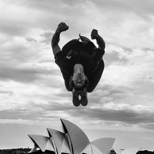 Marx Marsters, 34, of Marrickville, is a renowned parkour athlete. Picture: Instagram