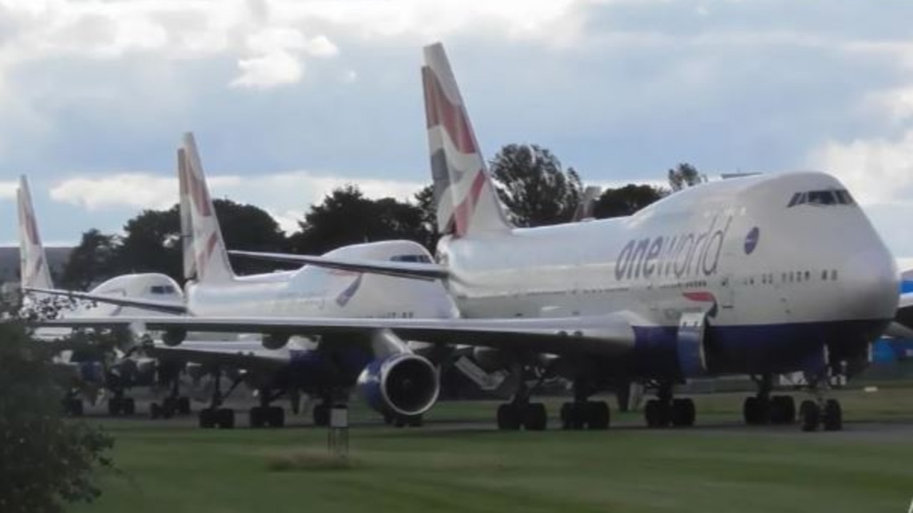 Cotswold Airport in Kemble, Gloucestershire, has become a plane graveyard. Picture: YouTube/AviationUpclose